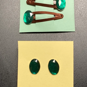 Green Oval Faux Gems | Arctiques, Etc.